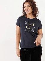 Petite Modal Blend Graphic T-Shirt