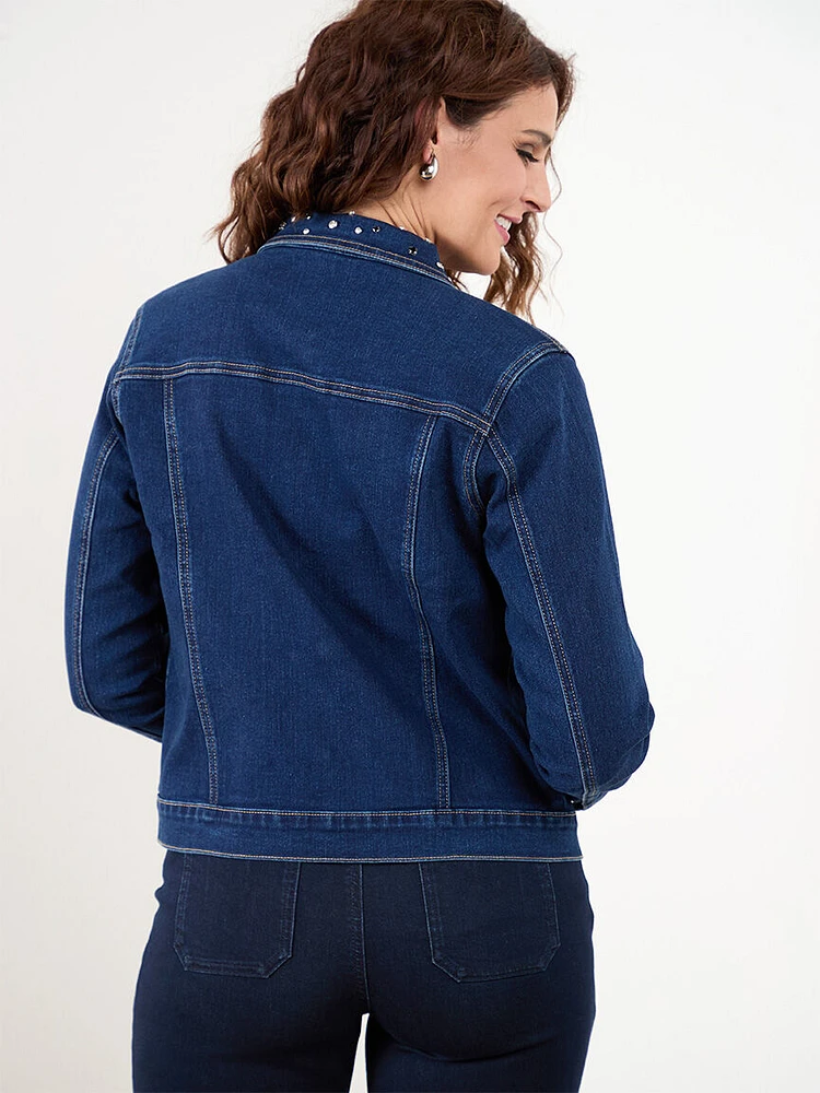 Rhinestone Denim Jacket