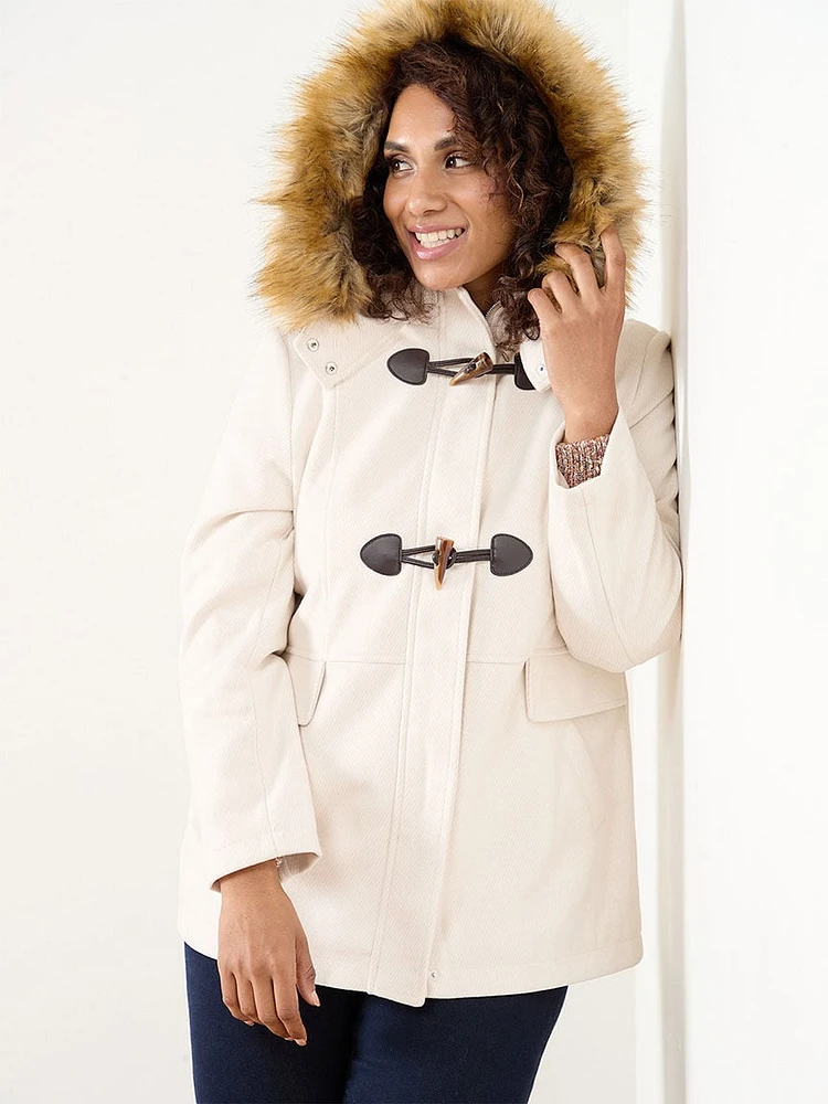 Petite Hooded Duffle Coat