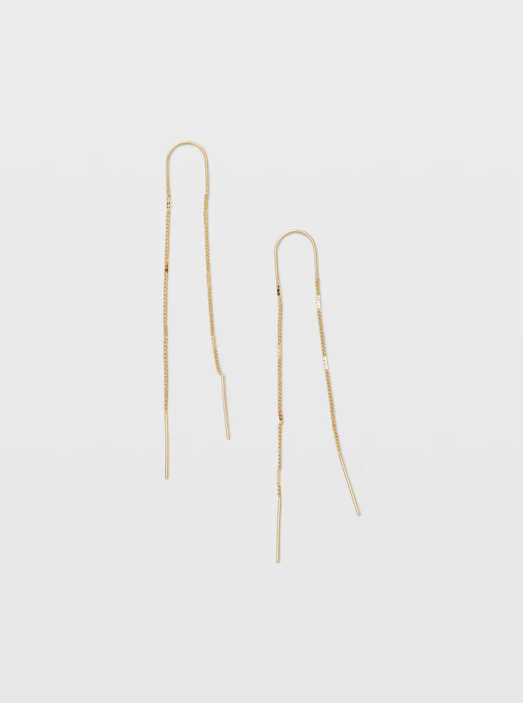 Serefina Bar Threader Earrings