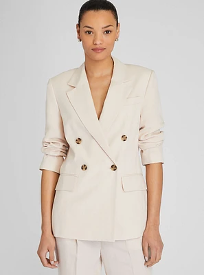 Lightweight Double-Breasted Blazer