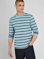 Stripe Long Sleeve Relaxed Tee