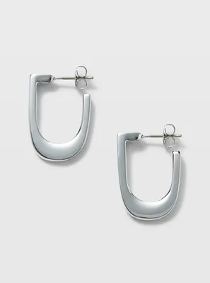 Structured Hoop Earrings