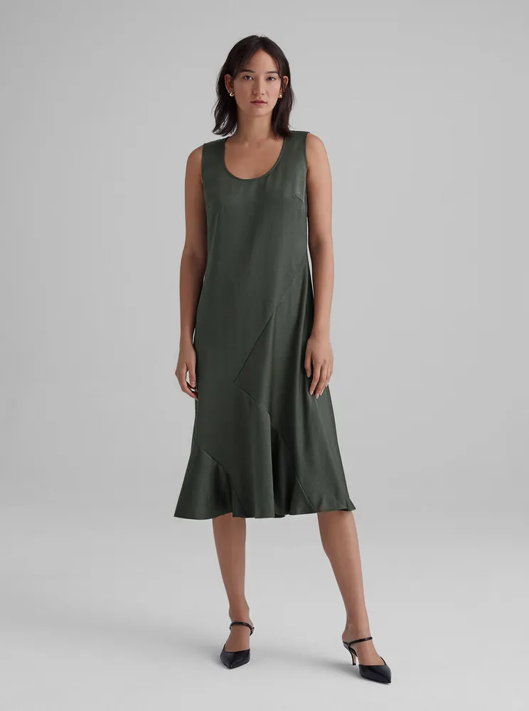 Seamed Bias Dress