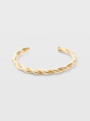 Fossil Women's Sutton Shine Bright Gold-Tone Stainless Steel Cuff Bracelet - Gold