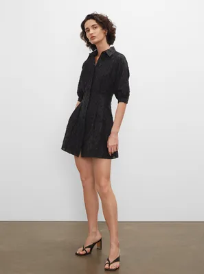 Silk Twist Drape Mini Dress