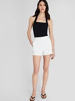 Textured High-Rise Short