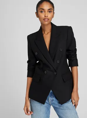 Classic Cutaway Double Breasted Blazer