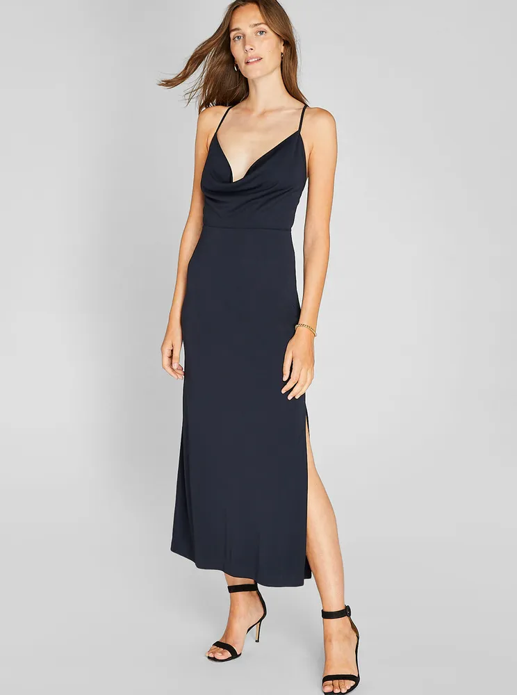 Cowl Neck Maxi Dress