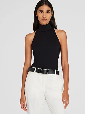 Sleeveless Mock Neck Top