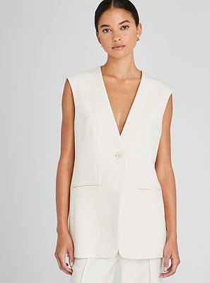 Relaxed Long Vest