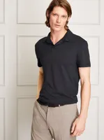 Slim Brushed Cotton Polo
