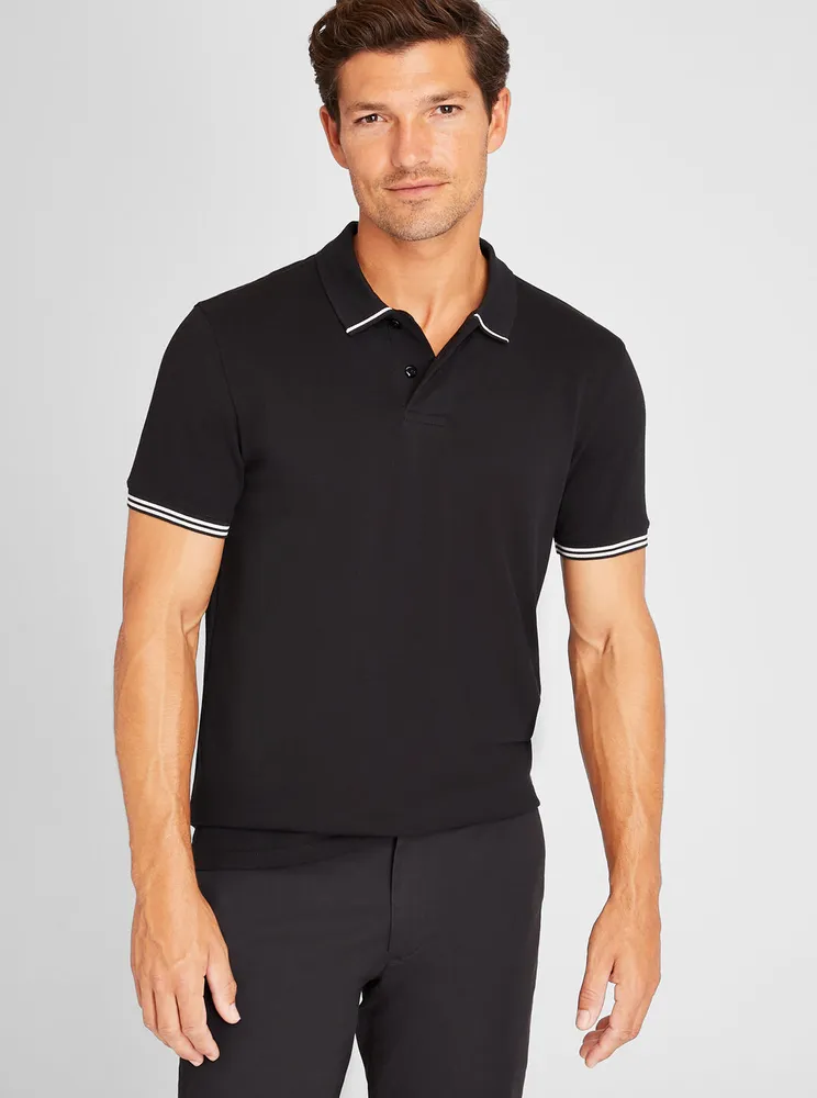 Tipped Collar Polo