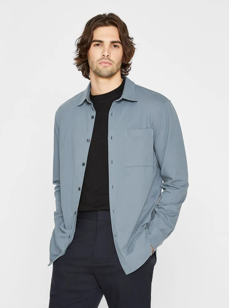 Long-Sleeved Regular Shirt With Placed Graphic - Men - Ready-to-Wear