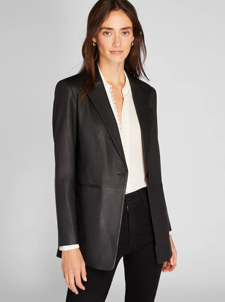 Leather Blazer