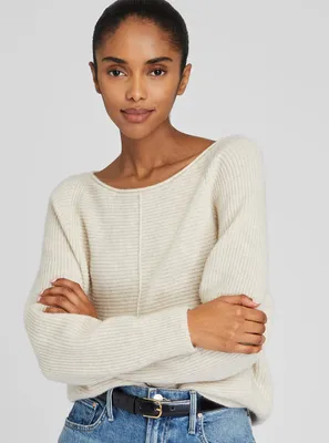 Relaxed Ribbed Cashmere Sweater