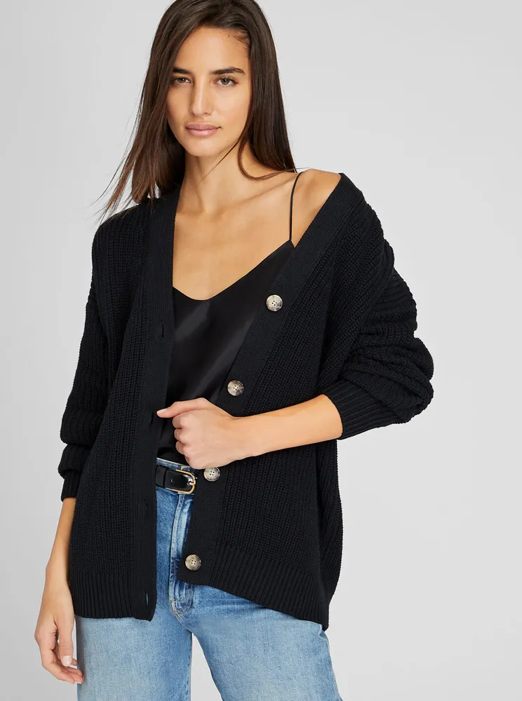 Relaxed Cotton Cardigan