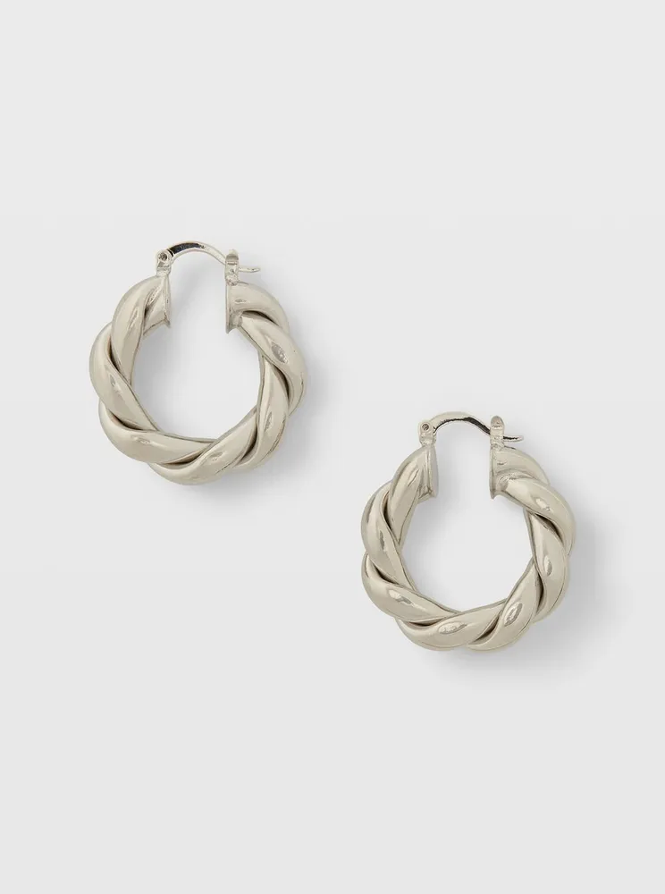 Serefina Twist Hoop Earrings