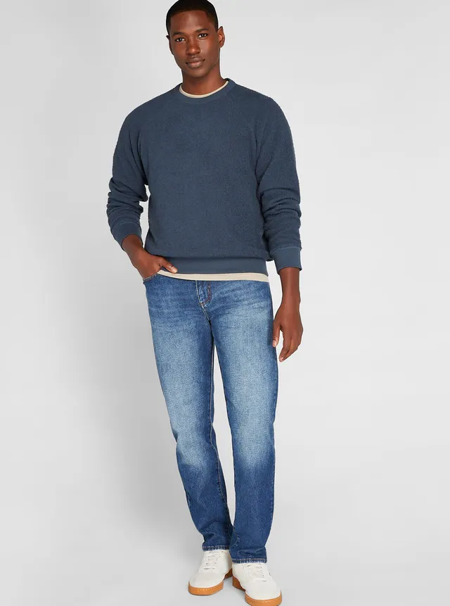 Club Monaco Men Long Sleeve Bouclé Sweatshirt | Yorkdale Mall