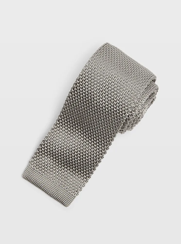 CM Solid Knit Tie