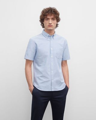 Slim Short-Sleeve Oxford Shirt