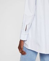 Striped Button-Down Swing Shirt