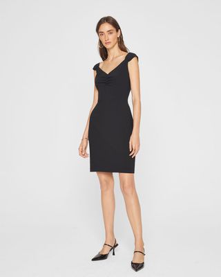 Open Neck Fitted Dress