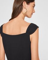 Open Neck Fitted Dress