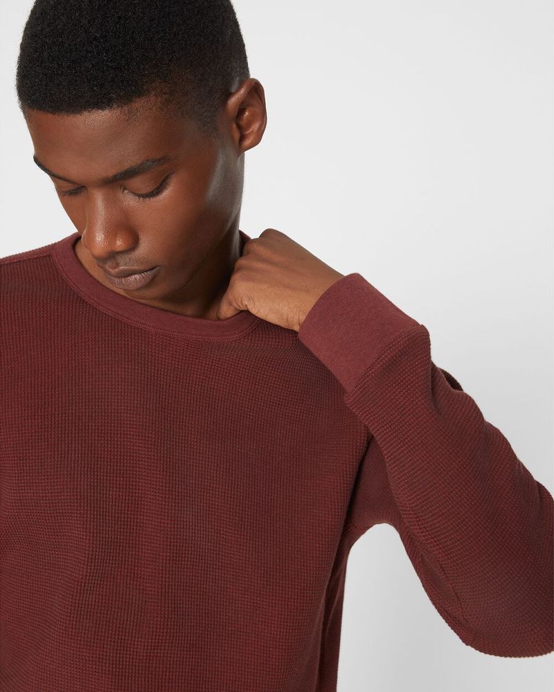 Thermal Long Sleeve Crewneck Sweater