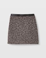 Leopard Print Centie Mini Skirt