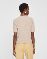 Short Sleeve Boiled Cashmere Sweater