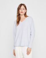 Cashmere Jacquard V-Neck Sweater