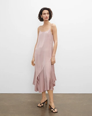 Scoop Neck Asymmetric Dress