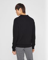 Colorblock Johnny Collar Sweater
