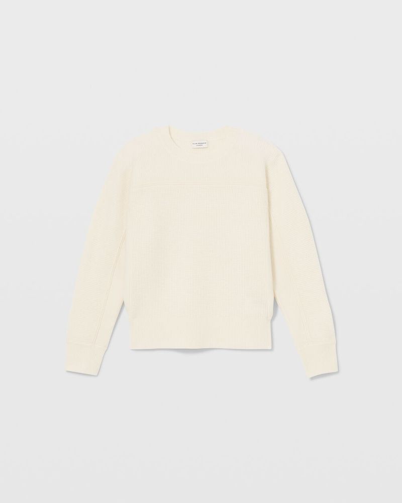 Boiled Cashmere Mixed Stitch Sweater