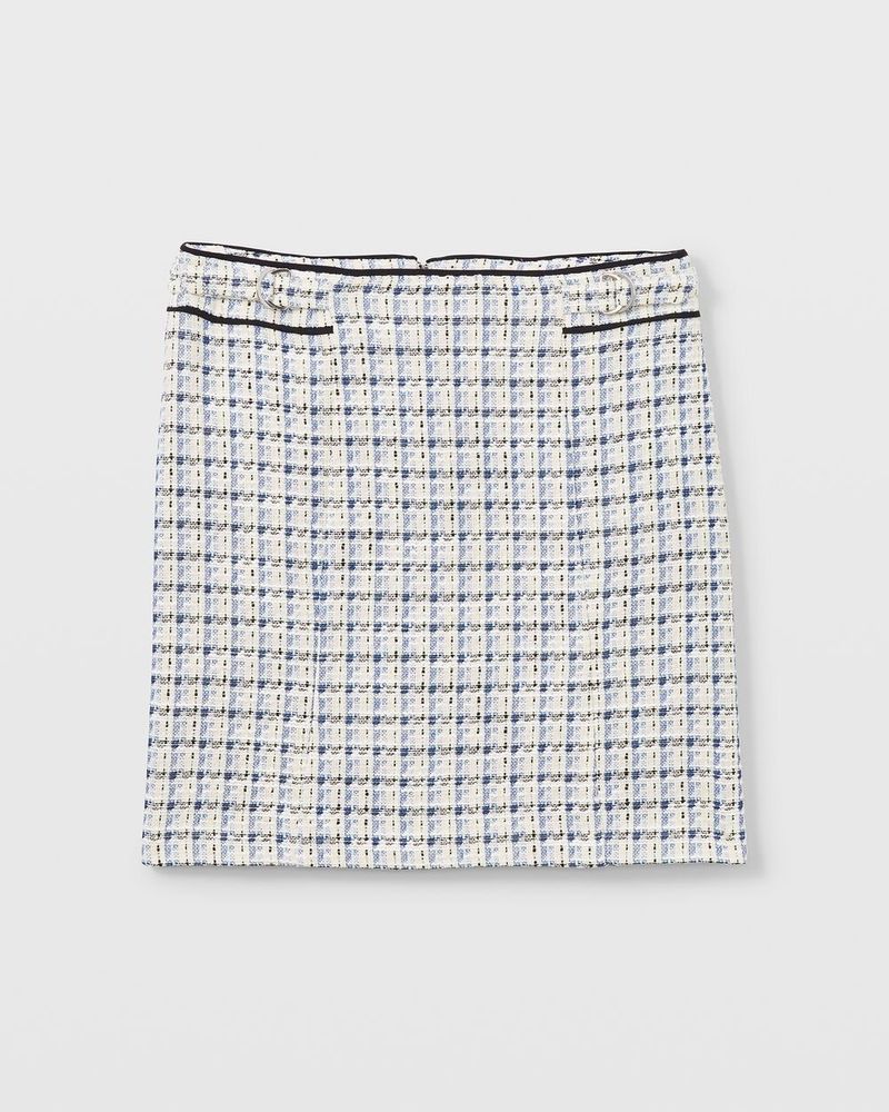 Textured D-Ring Mini Skirt