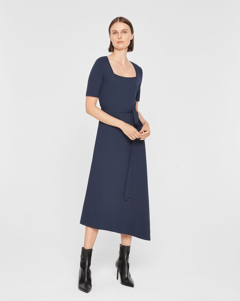 Square Neck Knit Dress