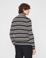 Stripe Merino Wool Turtleneck