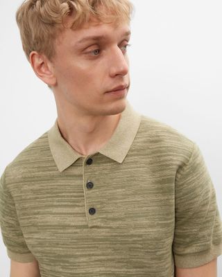 Short Sleeve Marl Polo