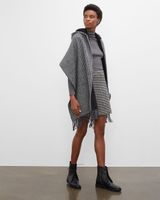 Houndstooth Hooded Scarf