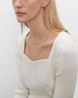 Double Layer Disk Necklace