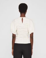 Ruched Pull Sleeve Top