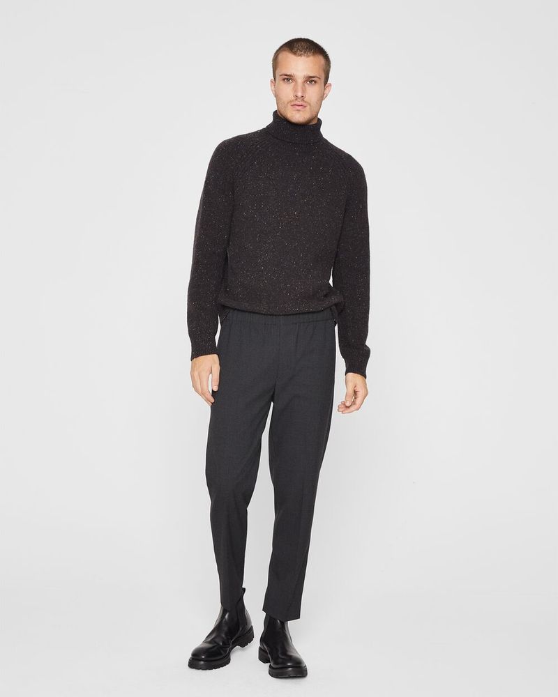 Textured Elasticated Trousers