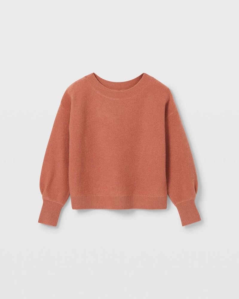 Boiled Cashmere Boat Neck Sweater