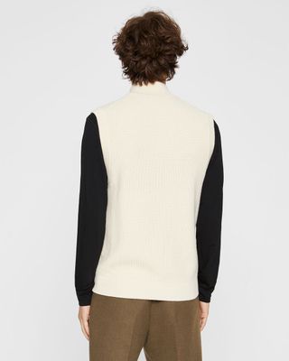 Ribbed Full Zip Vest