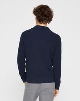 Ribbed Johnny Collar Sweater