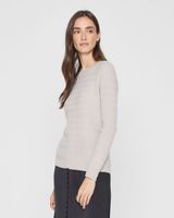 Long Sleeve Stitch Cashmere Sweater