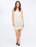 Sleeveless Two Tiered Lace Dress By Froccella