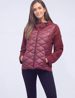 Palma Vegan Lightweight Quilted Polyfill Hooded Jacket by Saki