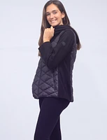 Palma Vegan Lightweight Quilted Polyfill Hooded Jacket by Saki